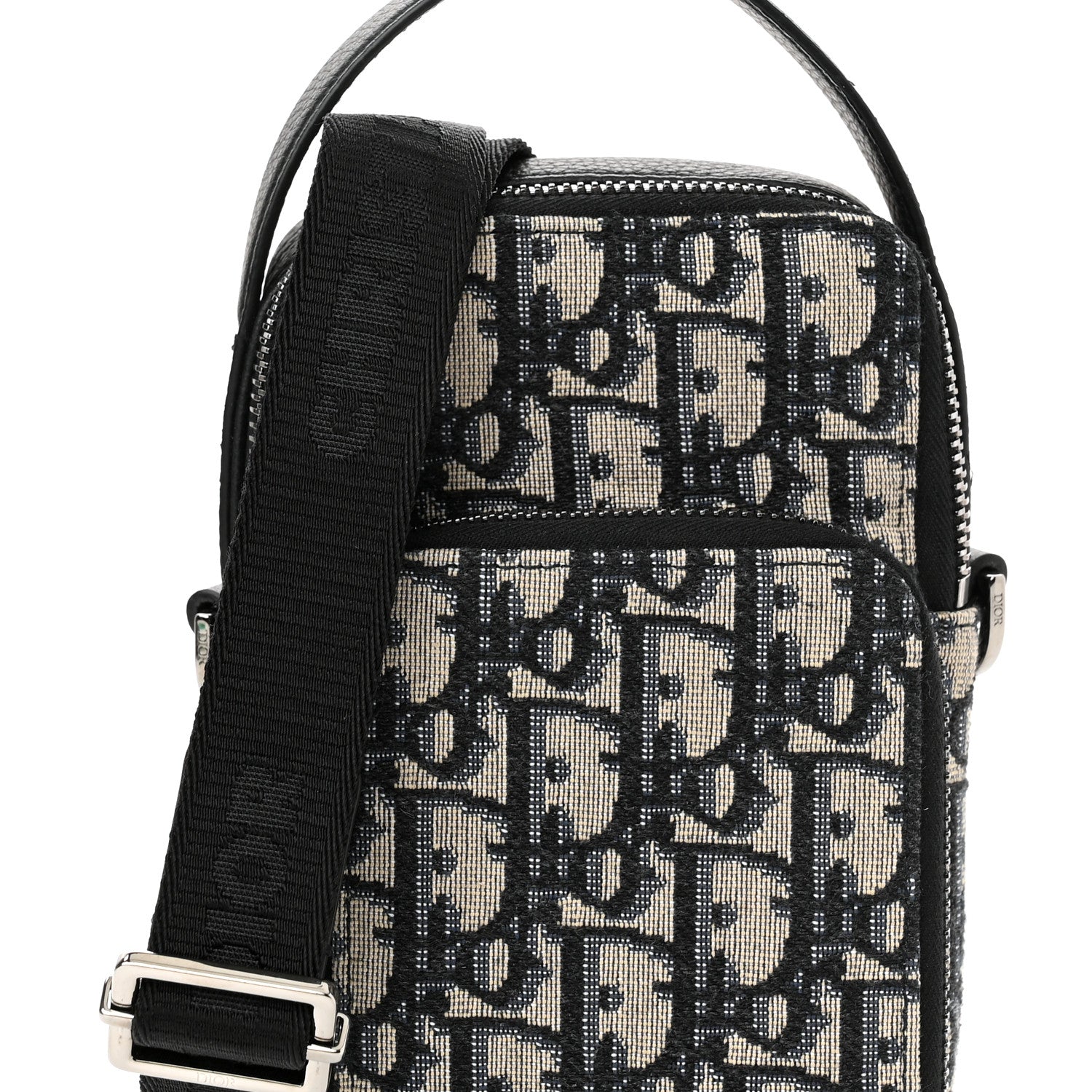 Christian Dior Oblique Crossbody Bag Blue 7 of 10