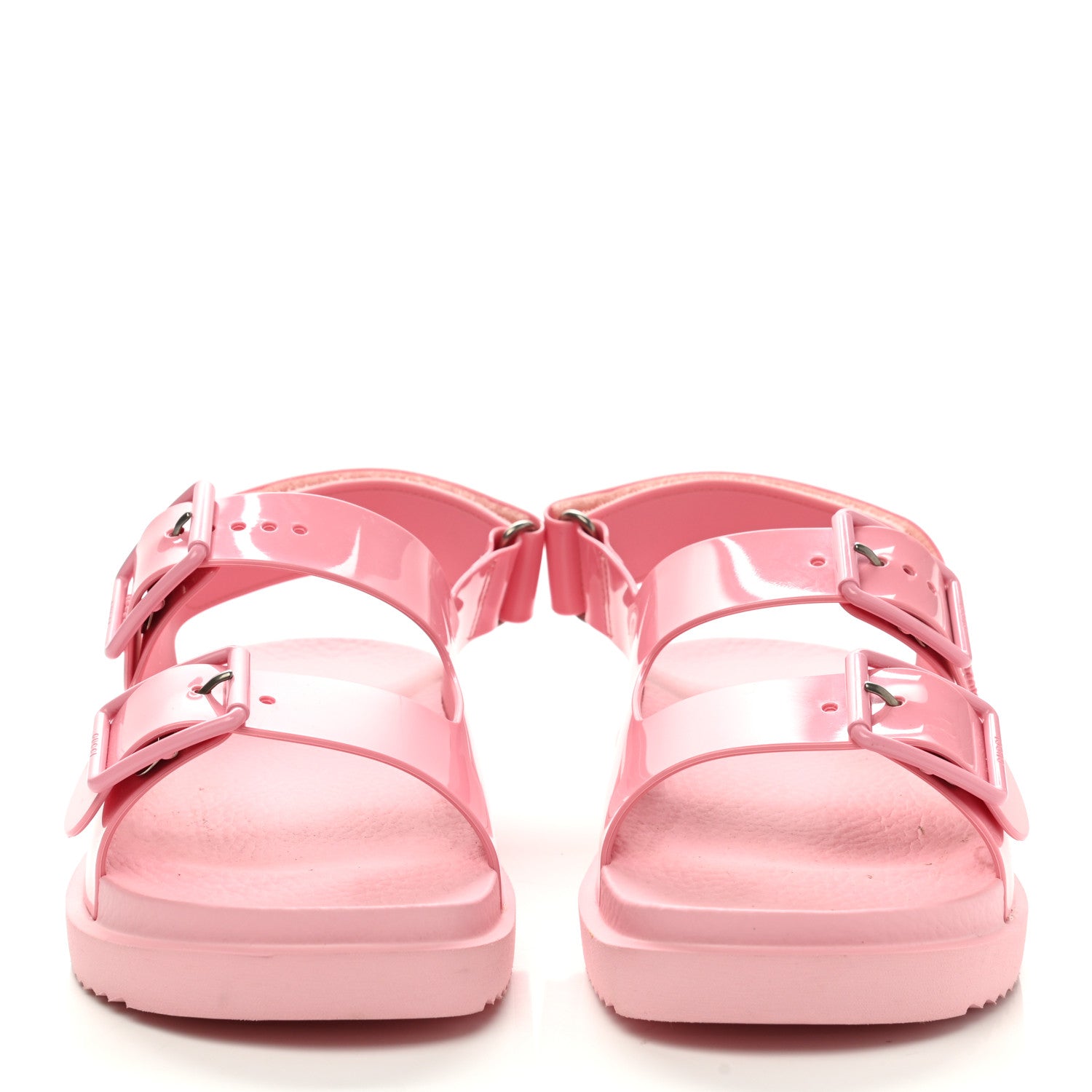 Gucci Rubber Mini Double G Womens Isla Dad Sandals 37 Wild Rose 2 of 8