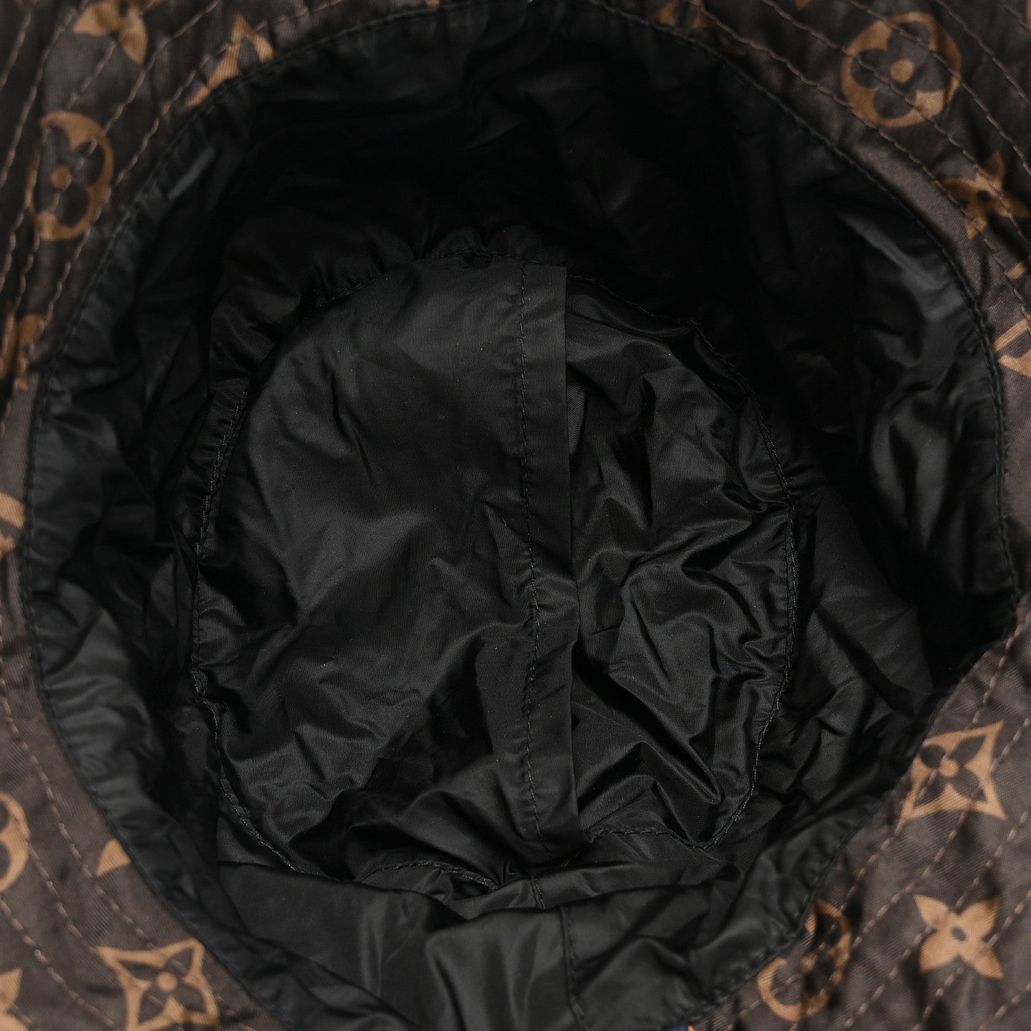 Louis Vuitton Nylon Monogram Reversible Bob Bucket Hat S Brown Black 7 of 9