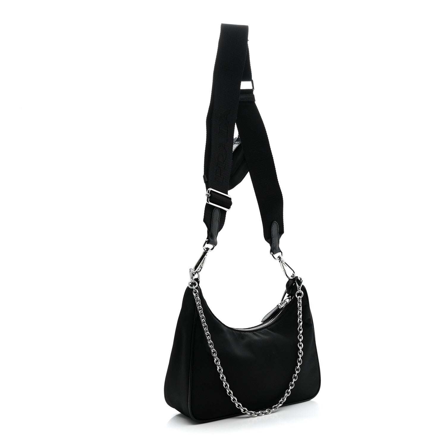 Prada Nylon Re-Edition 2005 Shoulder Bag Black 3 of 10