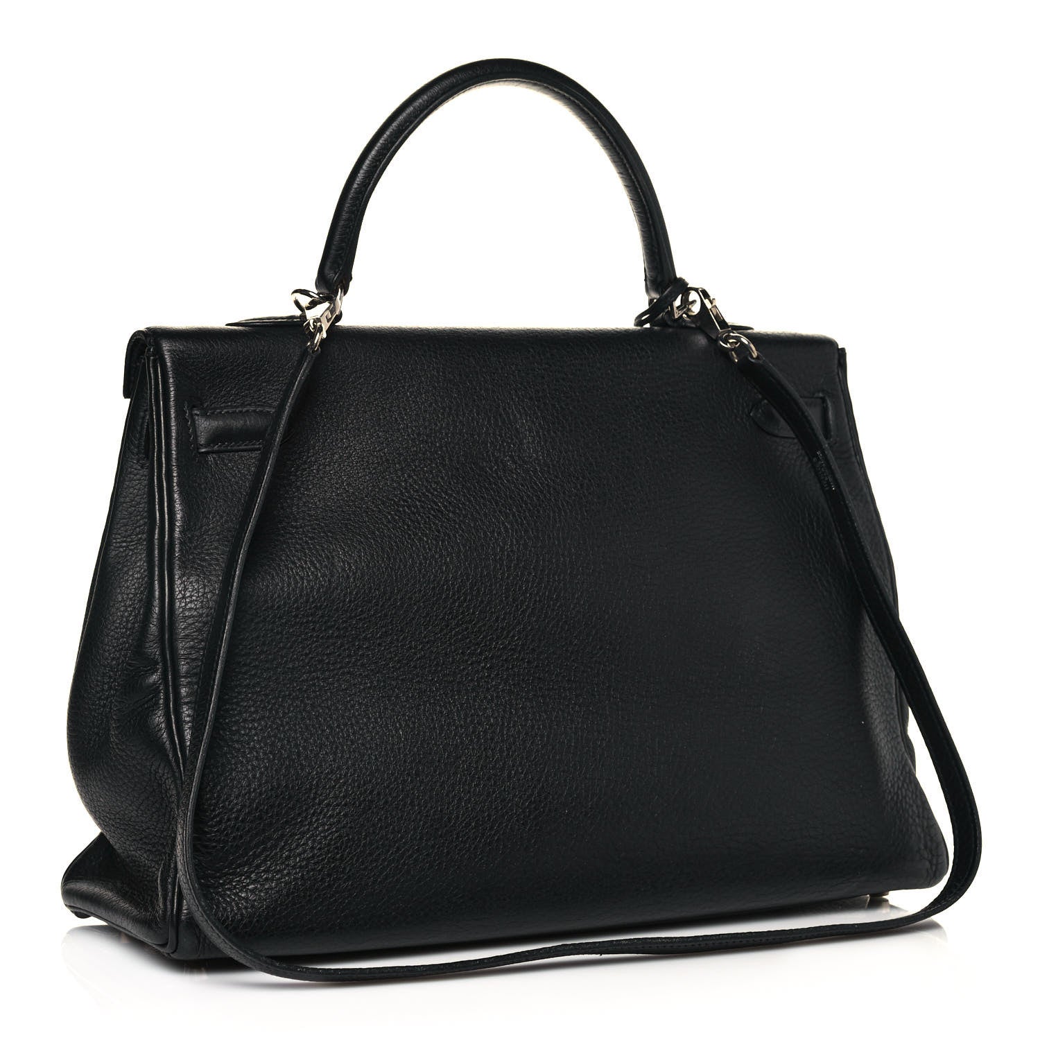 Hermes Taurillon Clemence Kelly Retourne 35 Black 3 of 19
