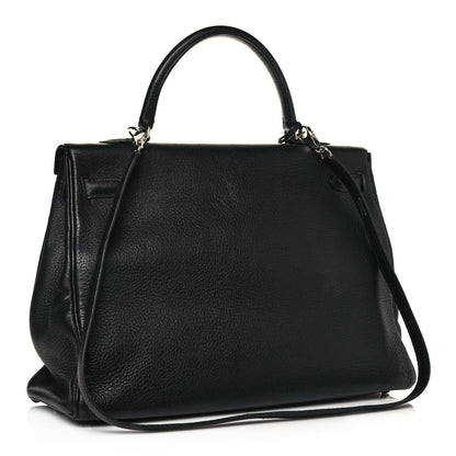 Hermes Taurillon Clemence Kelly Retourne 35 Black 3 of 19