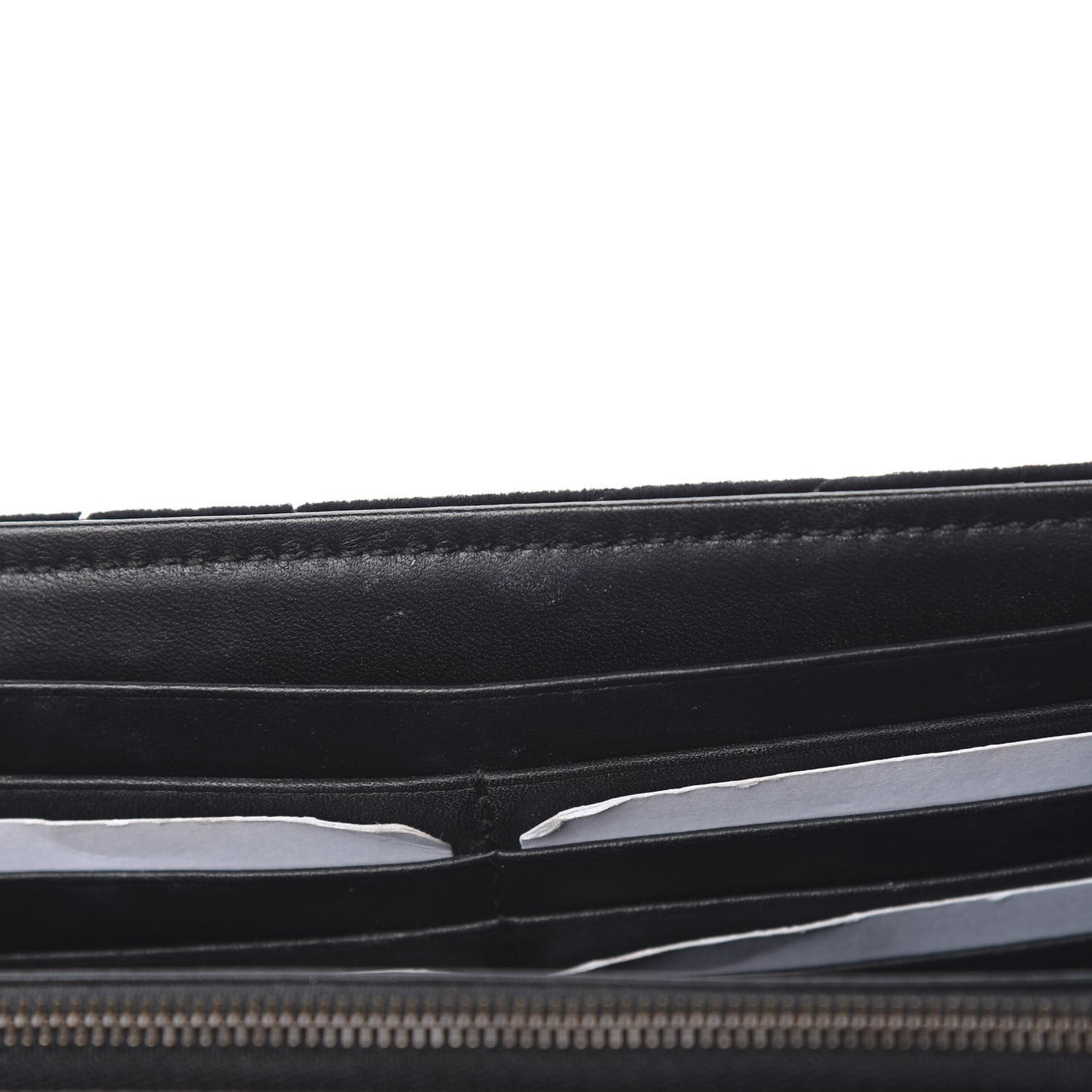 Velvet Matelasse GG Marmont Chain Wallet Black