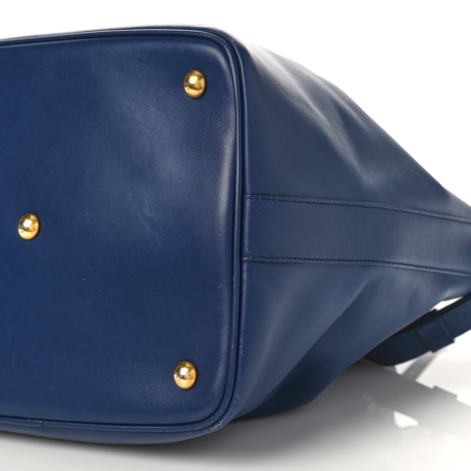 Saint Laurent Calfskin Large Emmanuelle Bucket Bag New Marine 8 of 10
