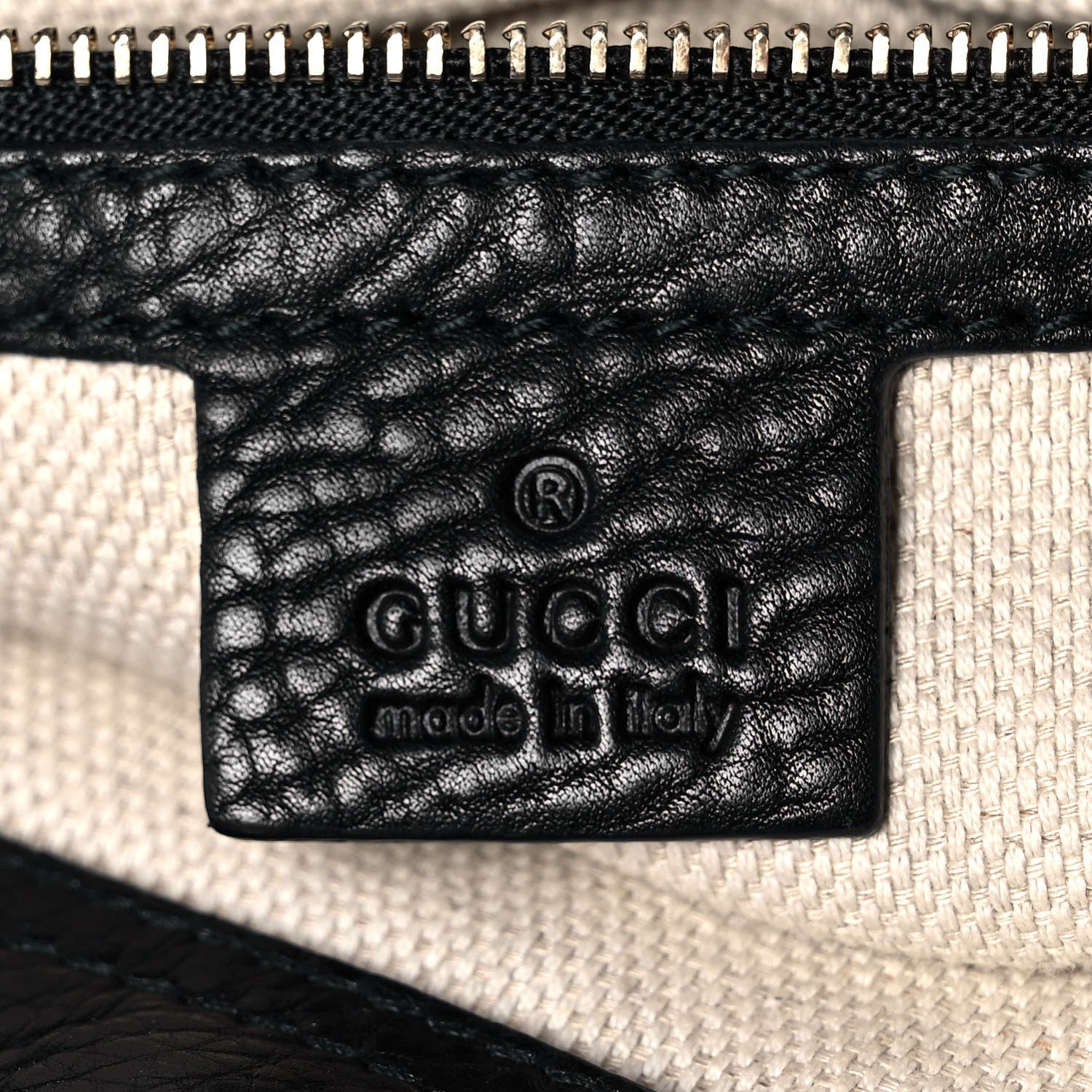 Gucci Pebbled Calfskin Small Soho Top Handle Bag Black 6 of 10