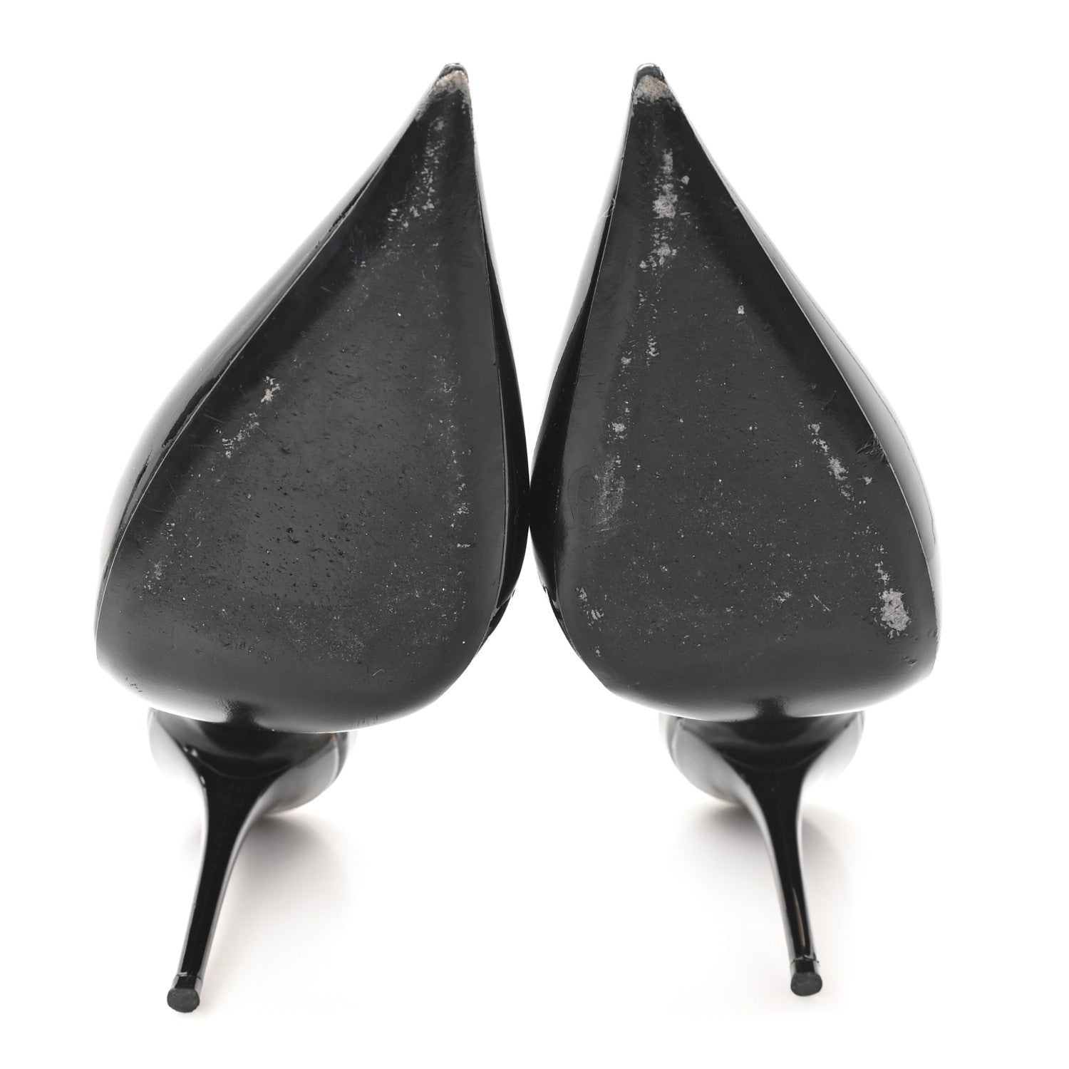 Saint Laurent Vernice 100 Slingback Luna Pumps 39 Black 6 of 10