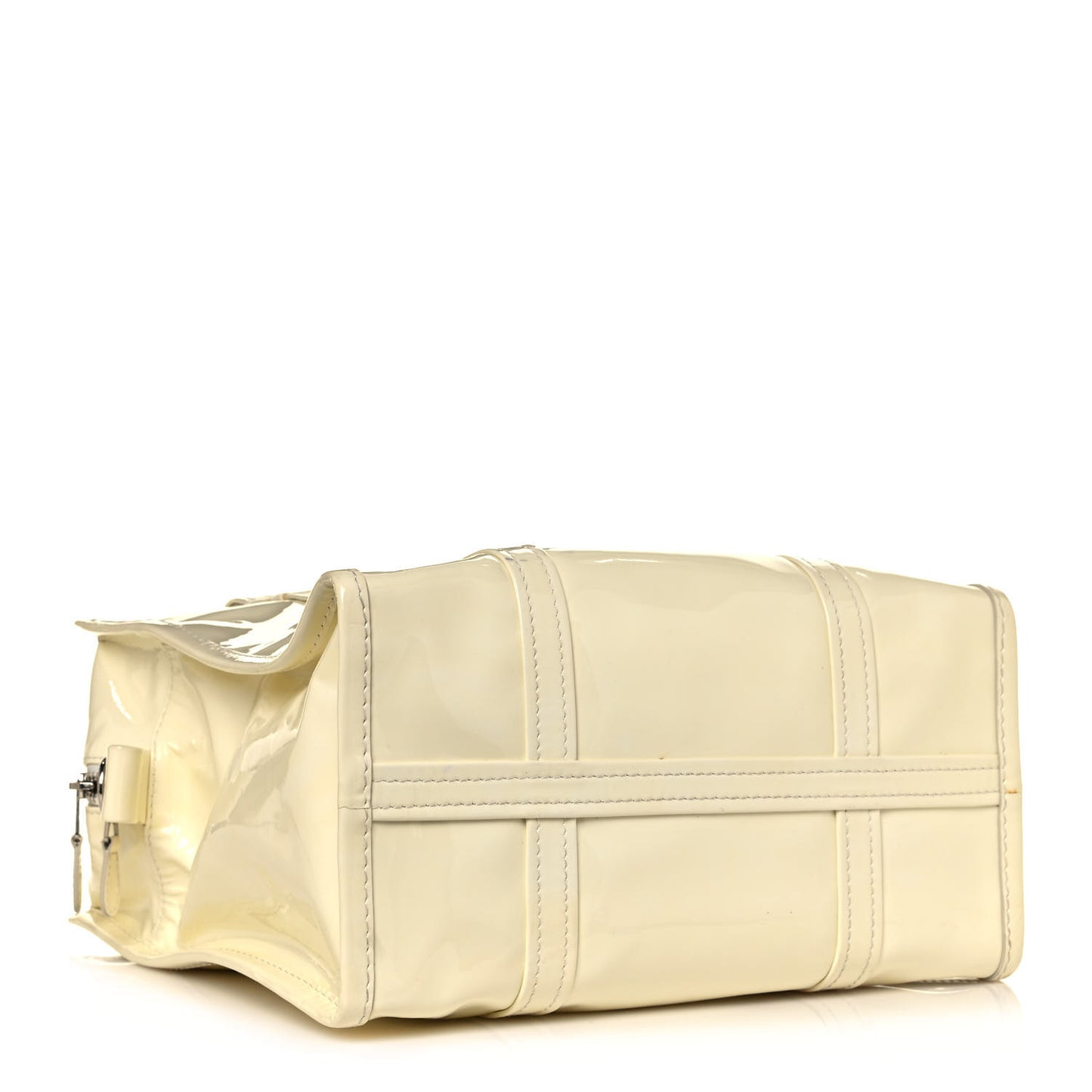Patent S Bazar Shopper Tote White