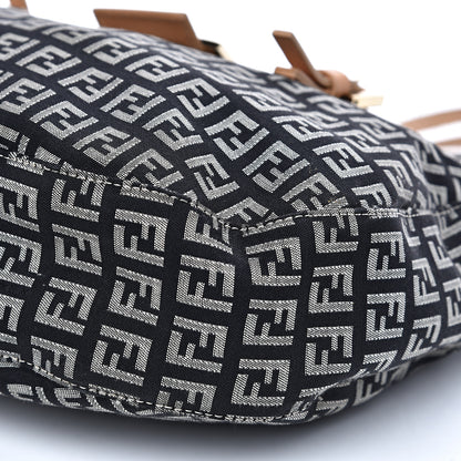 Fendi Zucchino Shoulder Bag Black 7 of 9
