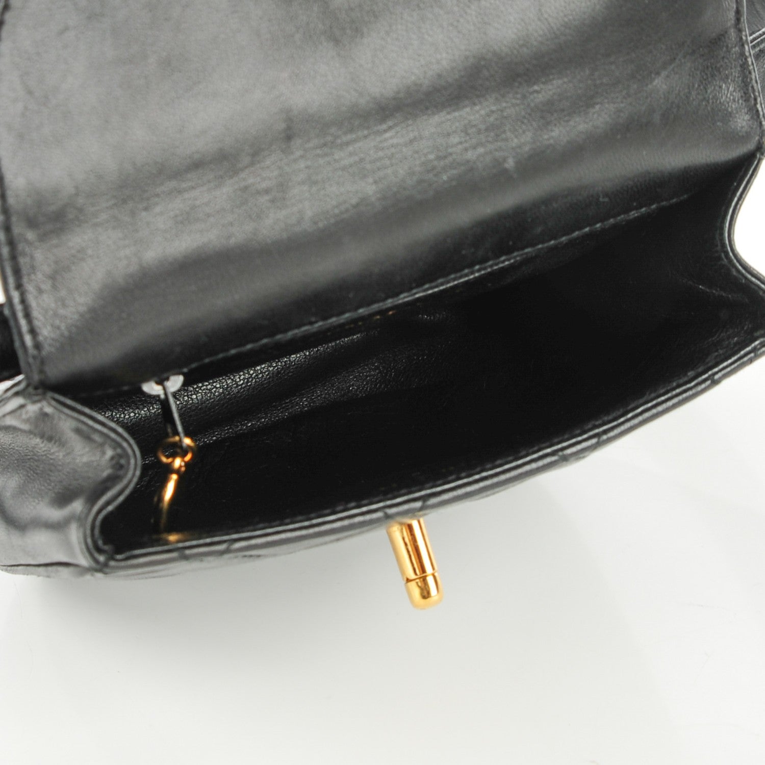 Chanel Lambskin Quilted Flap Waist Belt Bag 80 32 Black 9 of 10