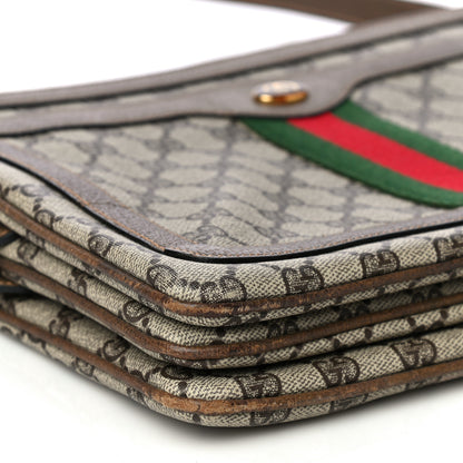 Gucci GG Plus Monogram Vintage Web Crossbody Bag Brown 6 of 9