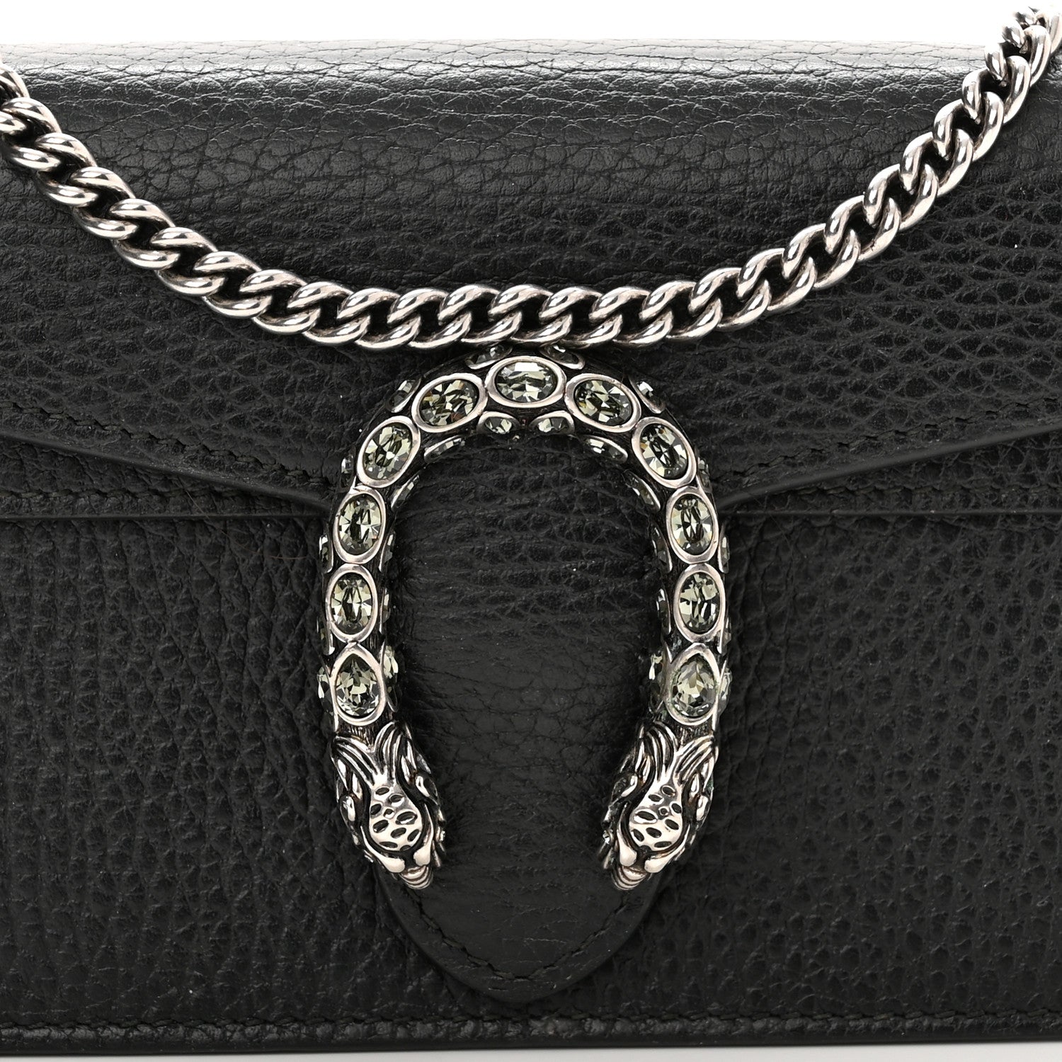 Gucci Calfskin Super Mini Dionysus Shoulder Bag Black 7 of 12