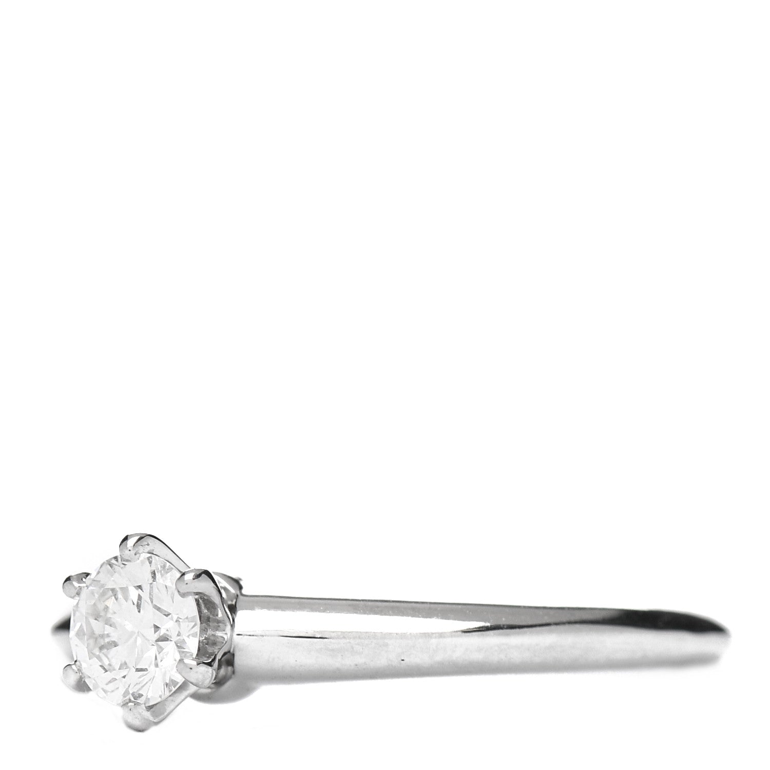 Tiffany Platinum Diamond .27ct Solitaire Engagement Ring 47 4 3 of 6