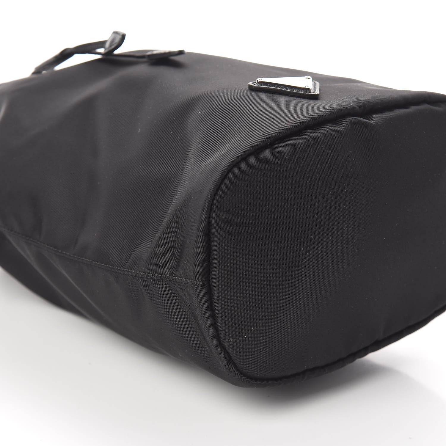 Prada Saffiano Tessuto Nylon Vela Bucket Wristlet Black 7 of 8