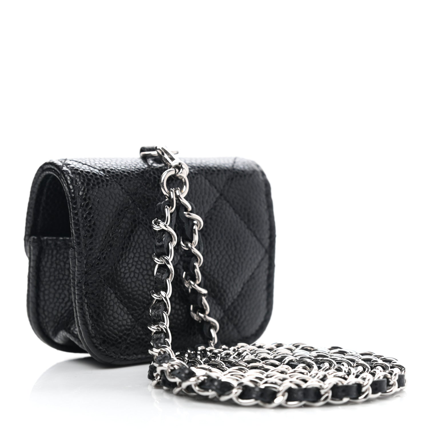 Chanel Caviar Quilted Airpods Pro Case Black 3 of 10