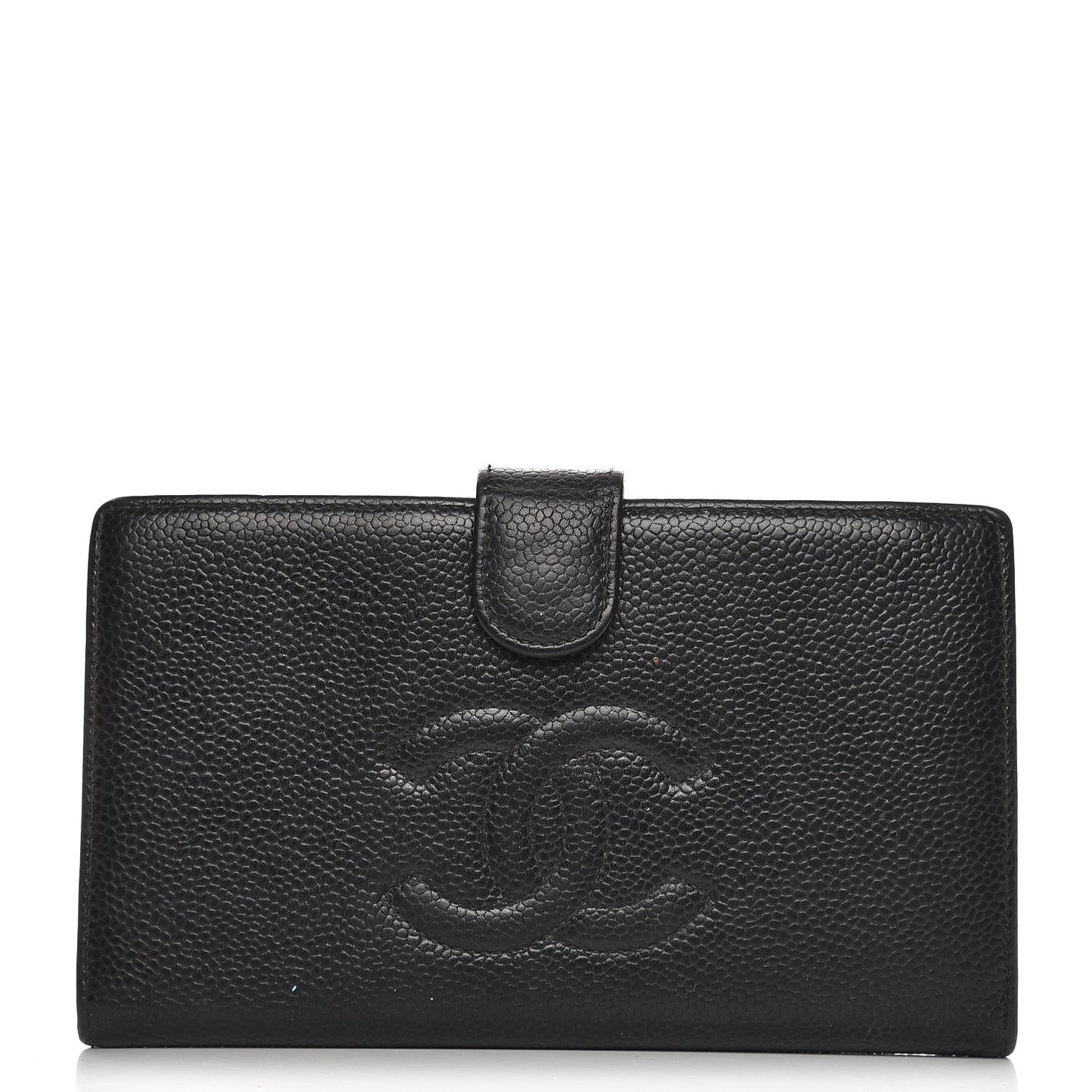 Caviar Timeless CC French Wallet Black