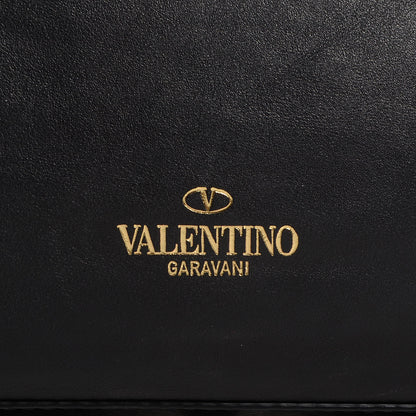 Valentino Garavani Vitello Rockstud Dome Satchel Black 6 of 11