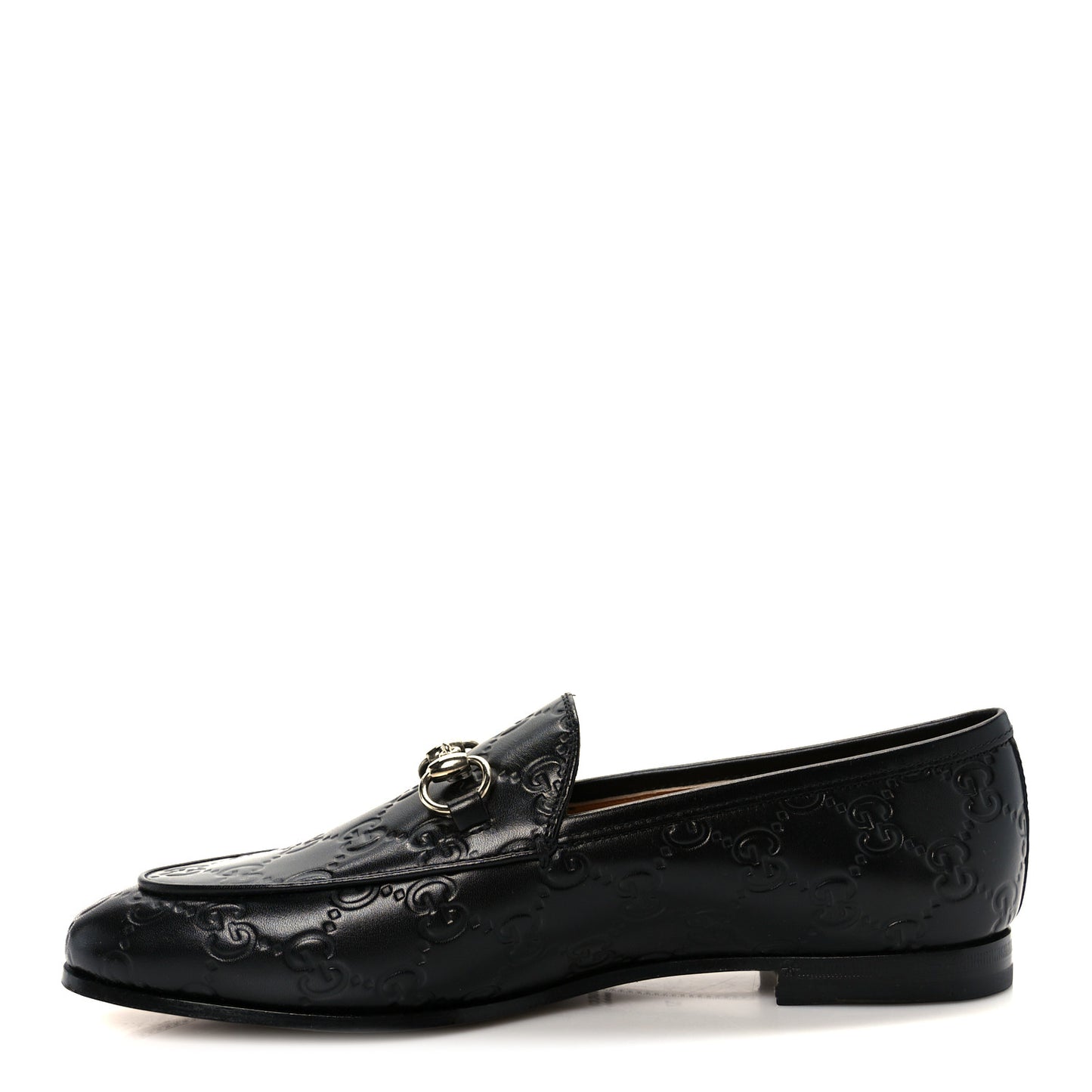 Betis Glamour Calfskin Guccissima Womens Jordaan Loafers 37 Black