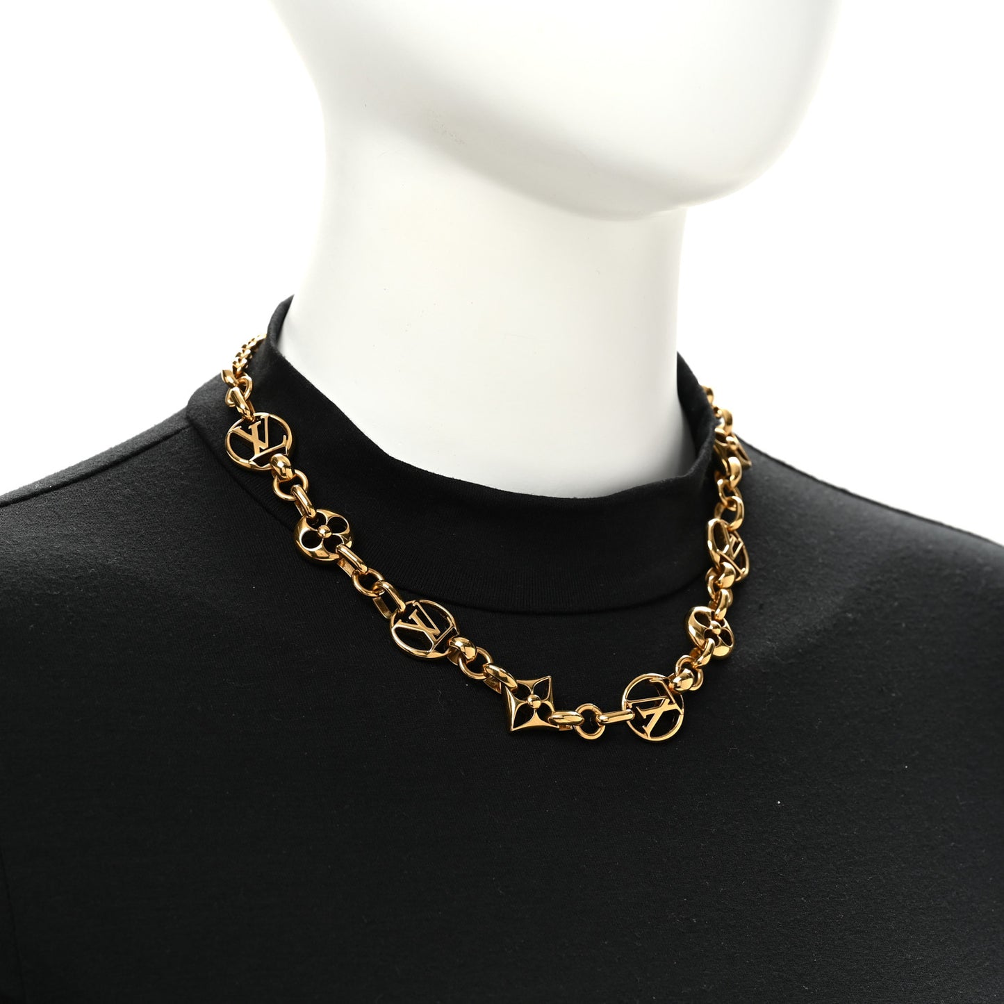 Metal Crazy in Lock Necklace Gold