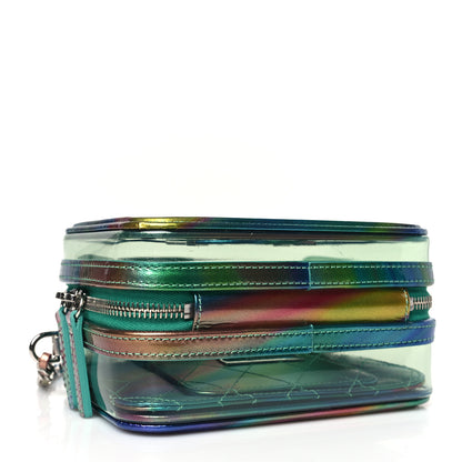 Chanel PVC Patent Calfskin Patent Lambskin Small CC Vanity Case Green 4 of 9