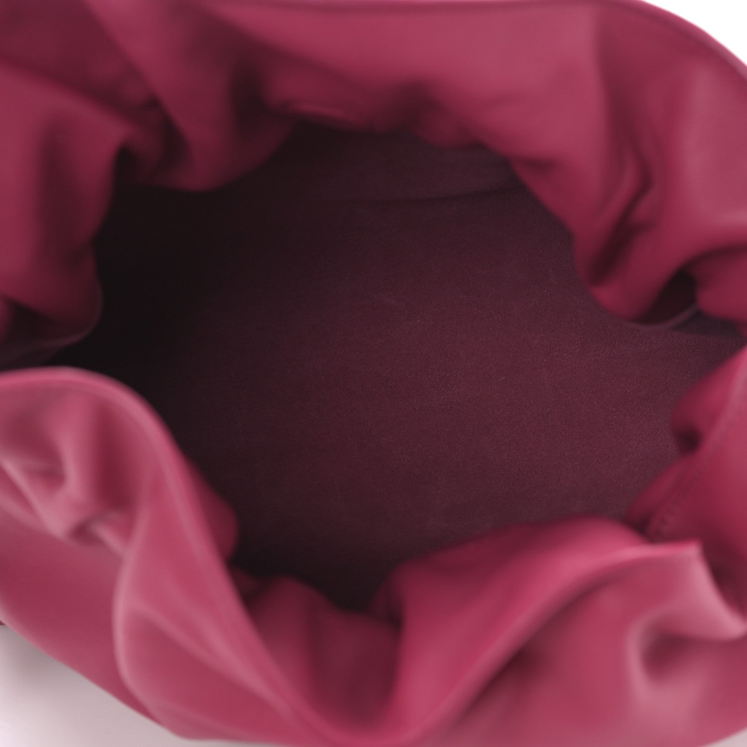 Loewe Satin Calfskin Monochrome Flamenco Knot Clutch Ruby Red Glaze 5 of 8