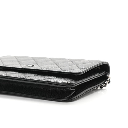 Chanel Caviar Quilted Wallet On Chain WOC Black 10 of 11