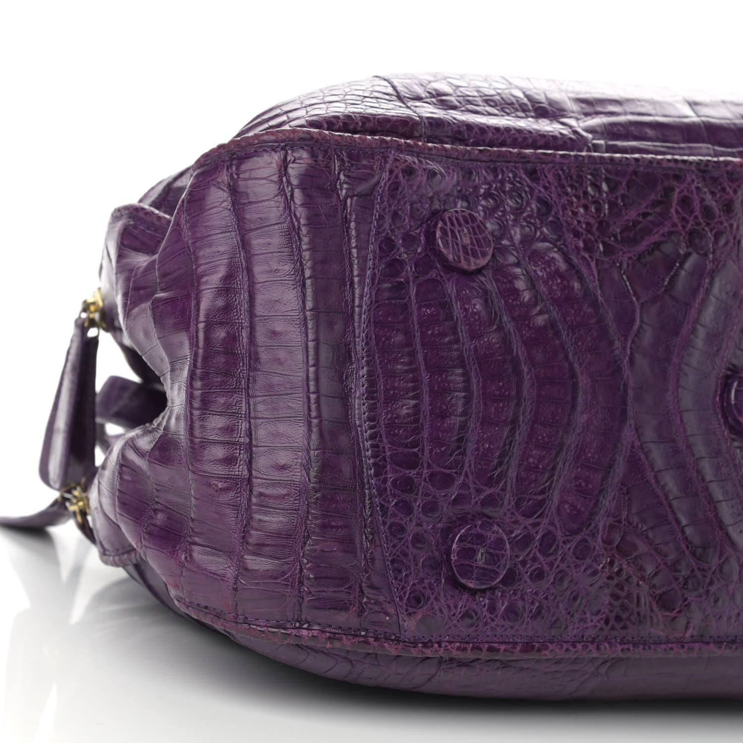 Nancy Gonzalez Crocodile Dome Satchel Purple 11 of 14