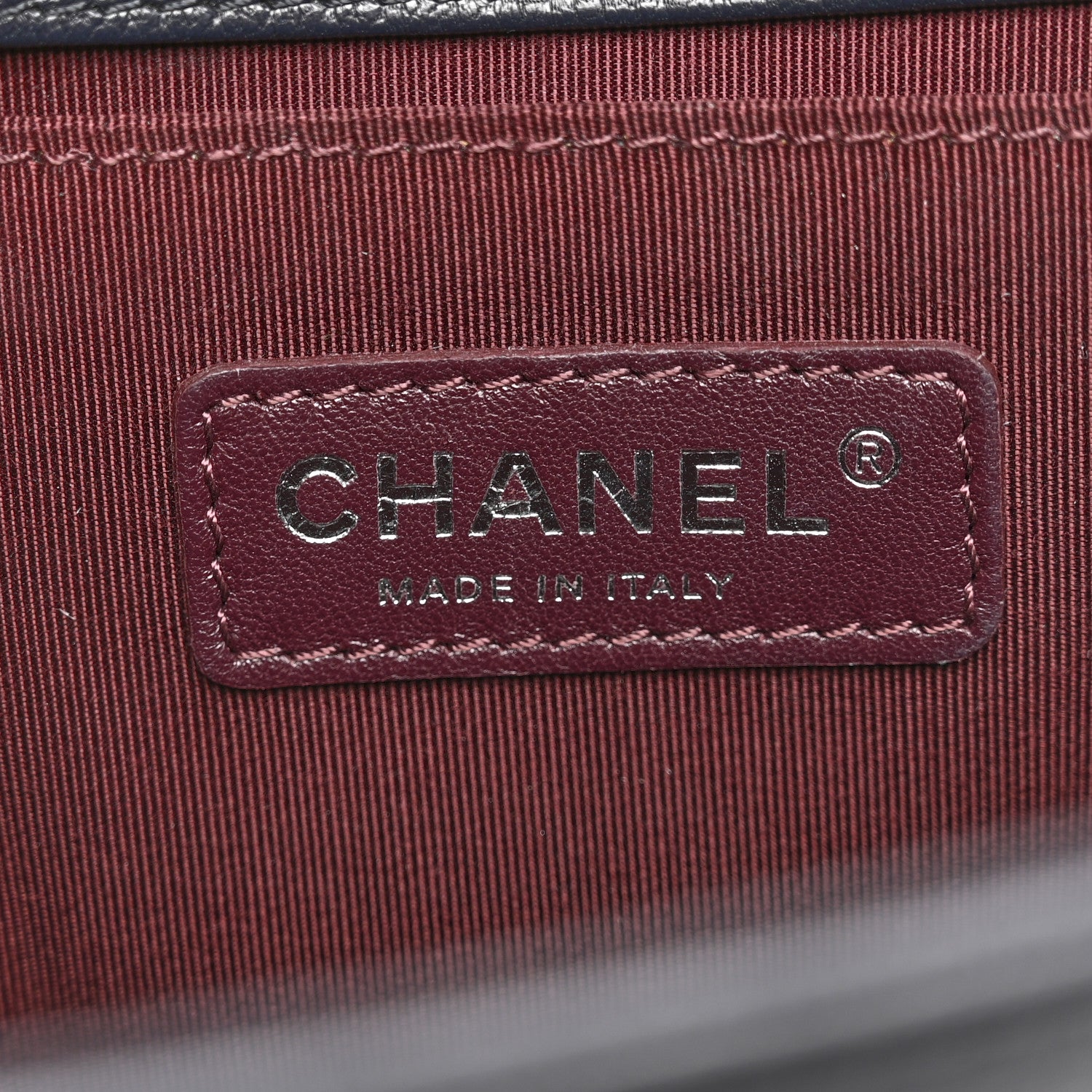 Chanel Goatskin Quilted Patent Medium Duo Boy Flap Dark Blue 6 of 13