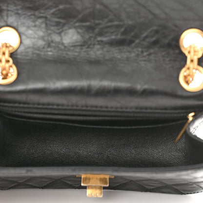 Chanel Aged Calfskin Quilted 2.55 Reissue Mini Flap Black 5 of 11