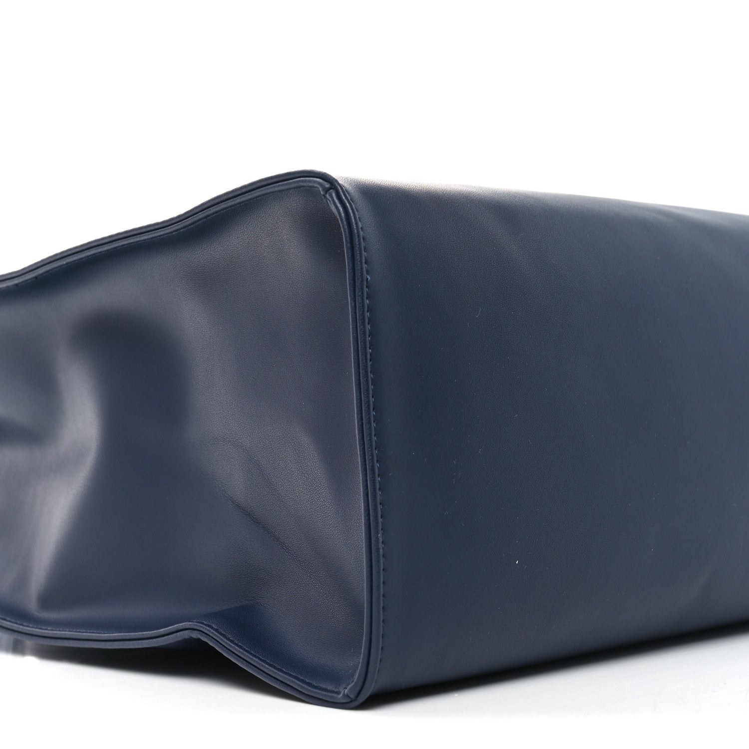 Telfar Vegan Leather Medium Shopping Bag Navy 8 of 10