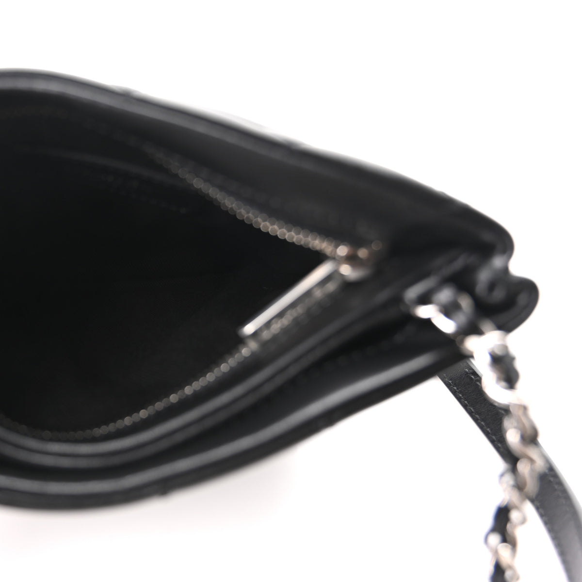 Lambskin Quilted Uniform Crossbody Bag Black