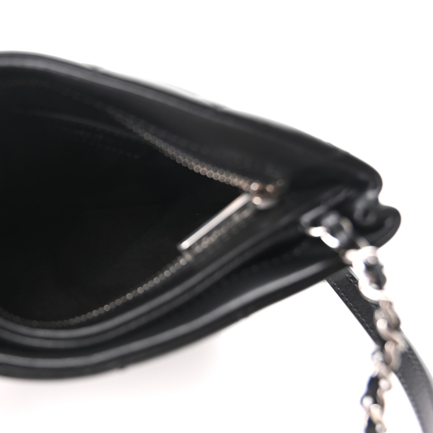 Chanel Lambskin Quilted Uniform Crossbody Bag Black 5 of 11