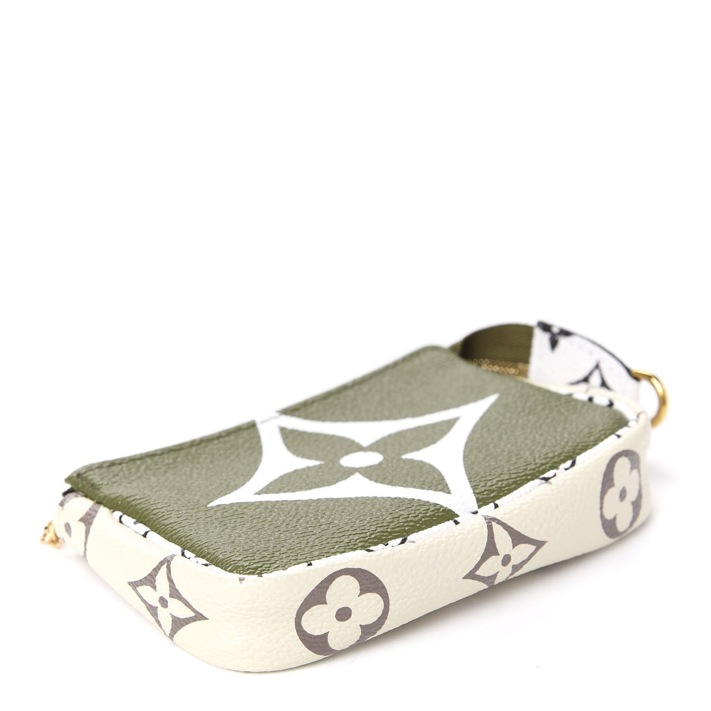 Monogram Giant Micro Pochette Accessories Kaki White