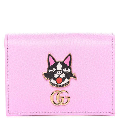 Gucci Dollar Calfskin Bosco Card Case Wallet Malva 1 of 8