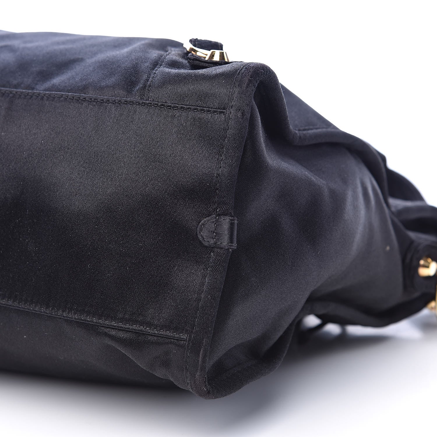 Balenciaga Satin Classic Gold Hardware City Black 9 of 12