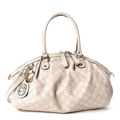 Gucci Guccissima Medium Sukey Boston Off White 1 of 13