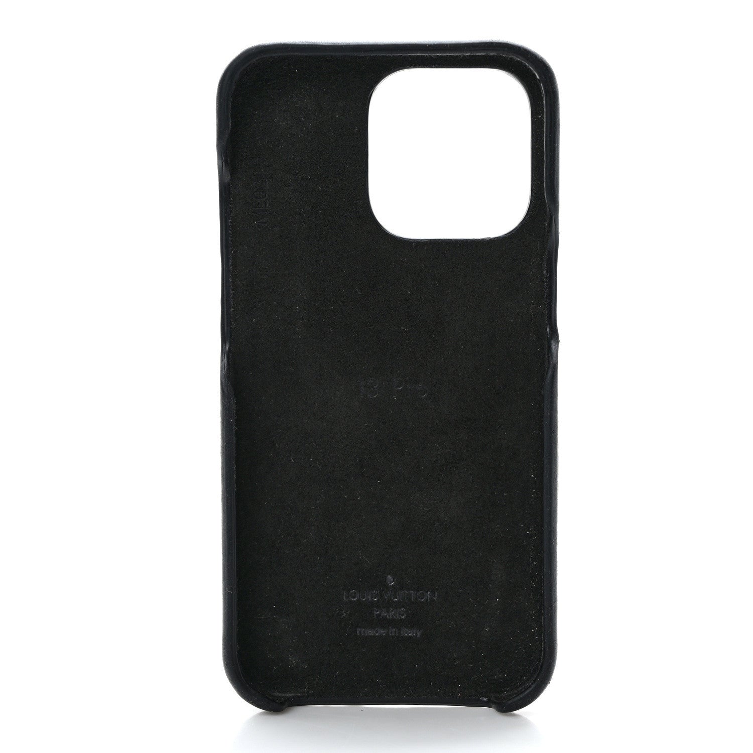 Louis Vuitton Lambskin Embossed Monogram Coussin iPhone 13 Pro Bumper Black 3 of 8