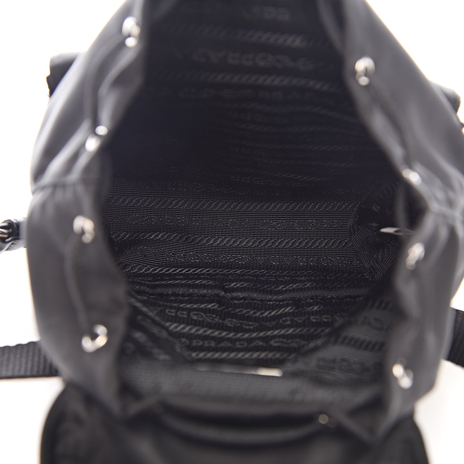 Prada Nylon Vela Mini Crossbody Backpack Black 5 of 10