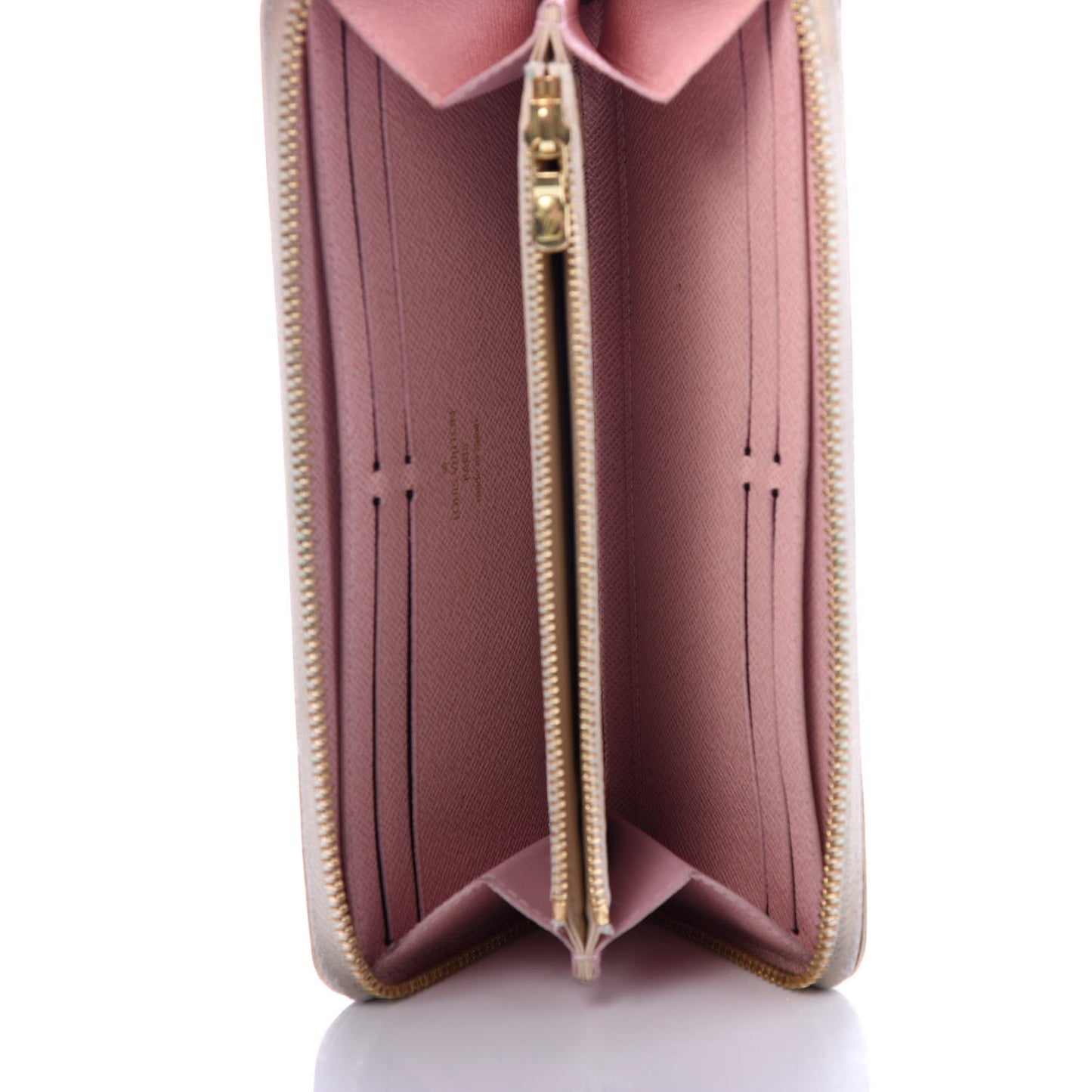 Damier Azur Clemence Wallet Rose Ballerine