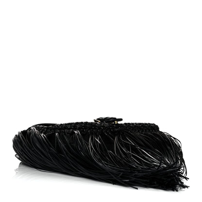 Christian Dior Grained Calfskin Large Fringe Bobby Flap Black 3 of 7