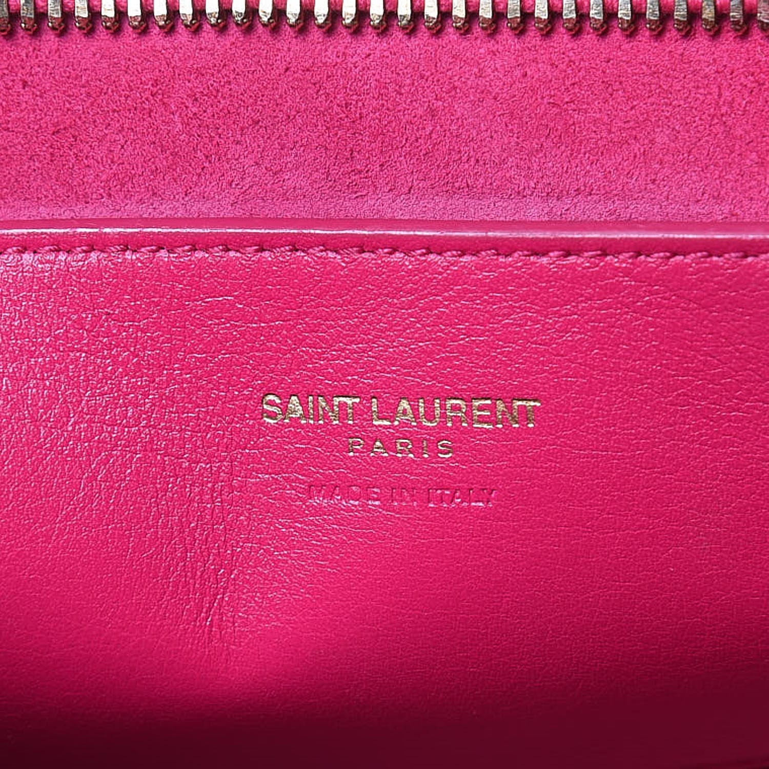 Saint Laurent Calfskin Monogram Baby Cabas Fuchsia 6 of 17