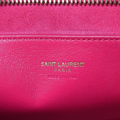 Saint Laurent Calfskin Monogram Baby Cabas Fuchsia 6 of 17