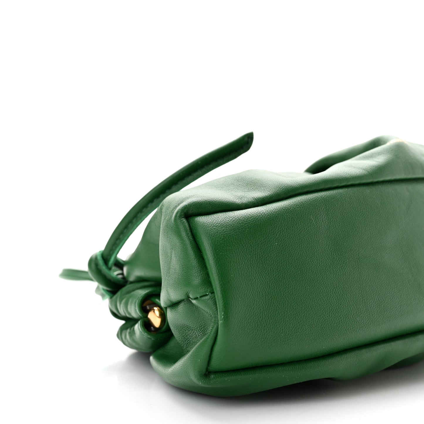 Lambskin Mini Cloud Clutch Green