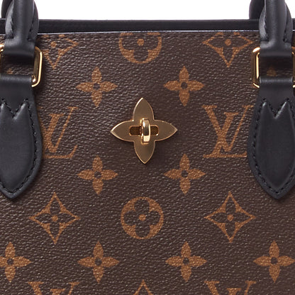 Louis Vuitton Monogram Flower Tote Black 6 of 9