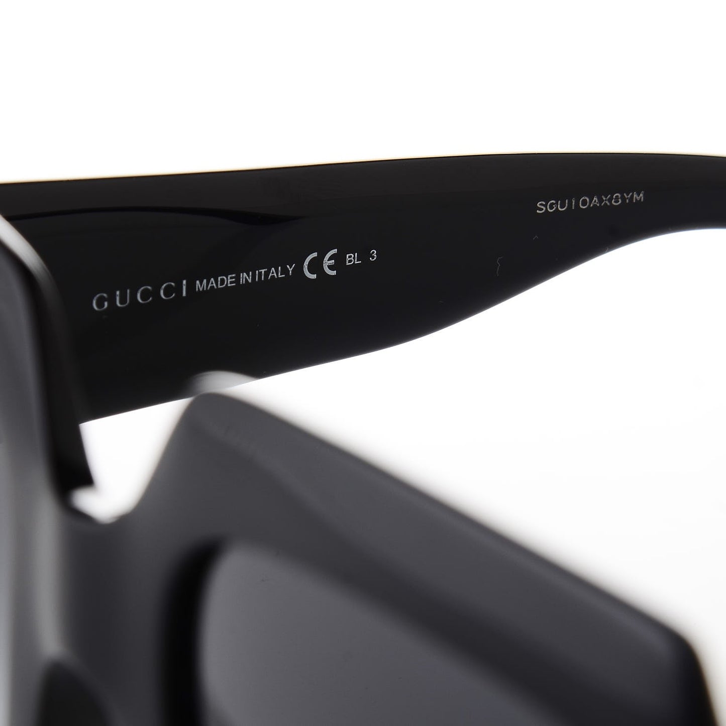 Acetate Square Frame Sunglasses GG0053S Black