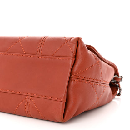 Chanel Lambskin Quilted Large Soft Touch Flap Dark Ochre 10 of 10