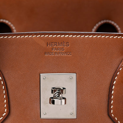 Hermes Toile Barenia Birkin 35 Fauve 6 of 13