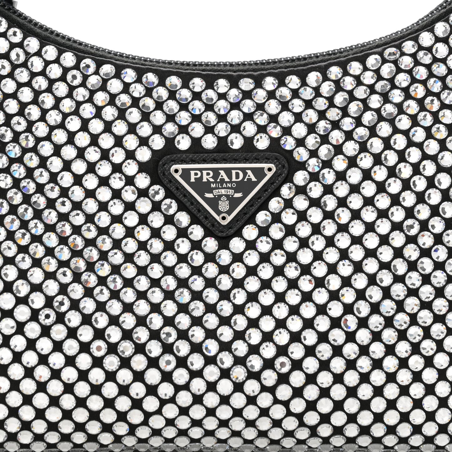 Satin Crystal Mini Re-Edition 2000 Bag Cristal