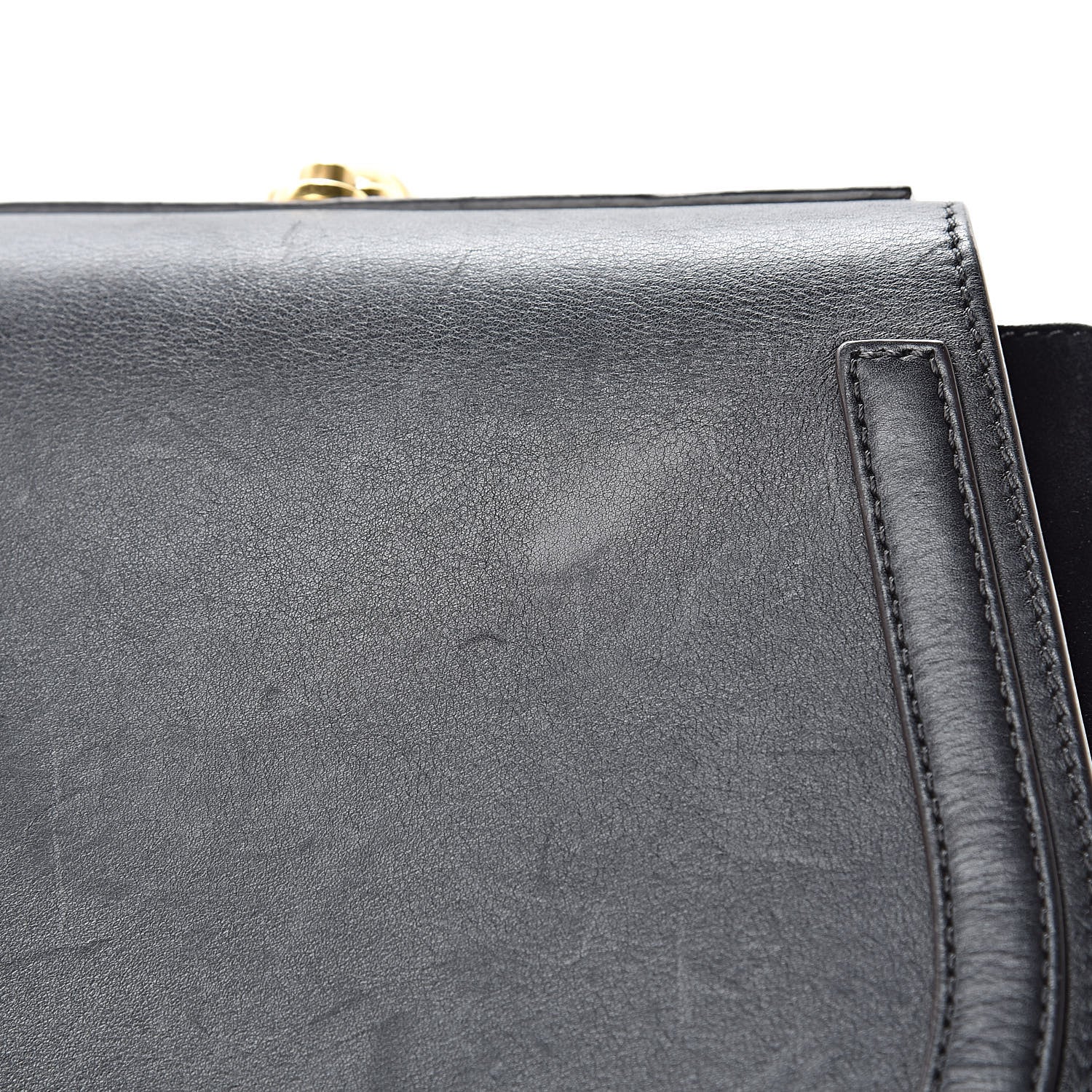 Chloe Calfskin Suede Medium Nile Bracelet Bag Black 14 of 16
