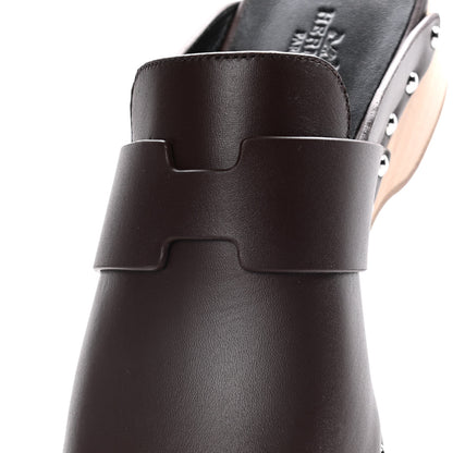 Hermes Calfskin Calya Mules 37 Cafe 10 of 11