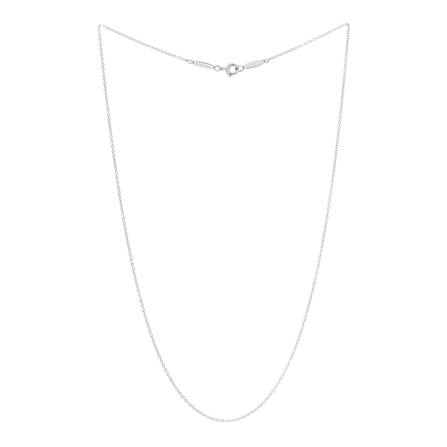 Tiffany Platinum Elsa Peretti Chain Necklace 16" 3 of 7